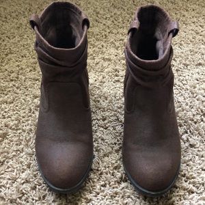 Brown ankle boots